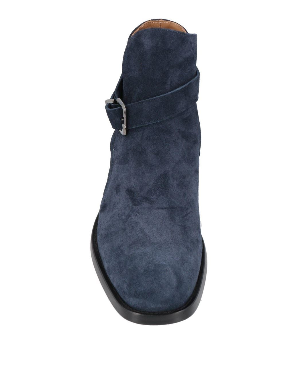 Versace Blue Midnight Ankle Boots Leather for men