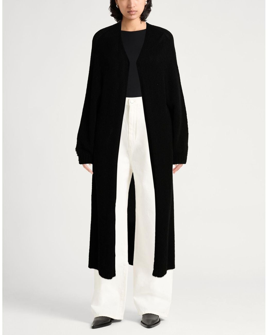 Motel Black Cardigan Acrylic, Polyamide, Alpaca Wool, Wool, Elastane