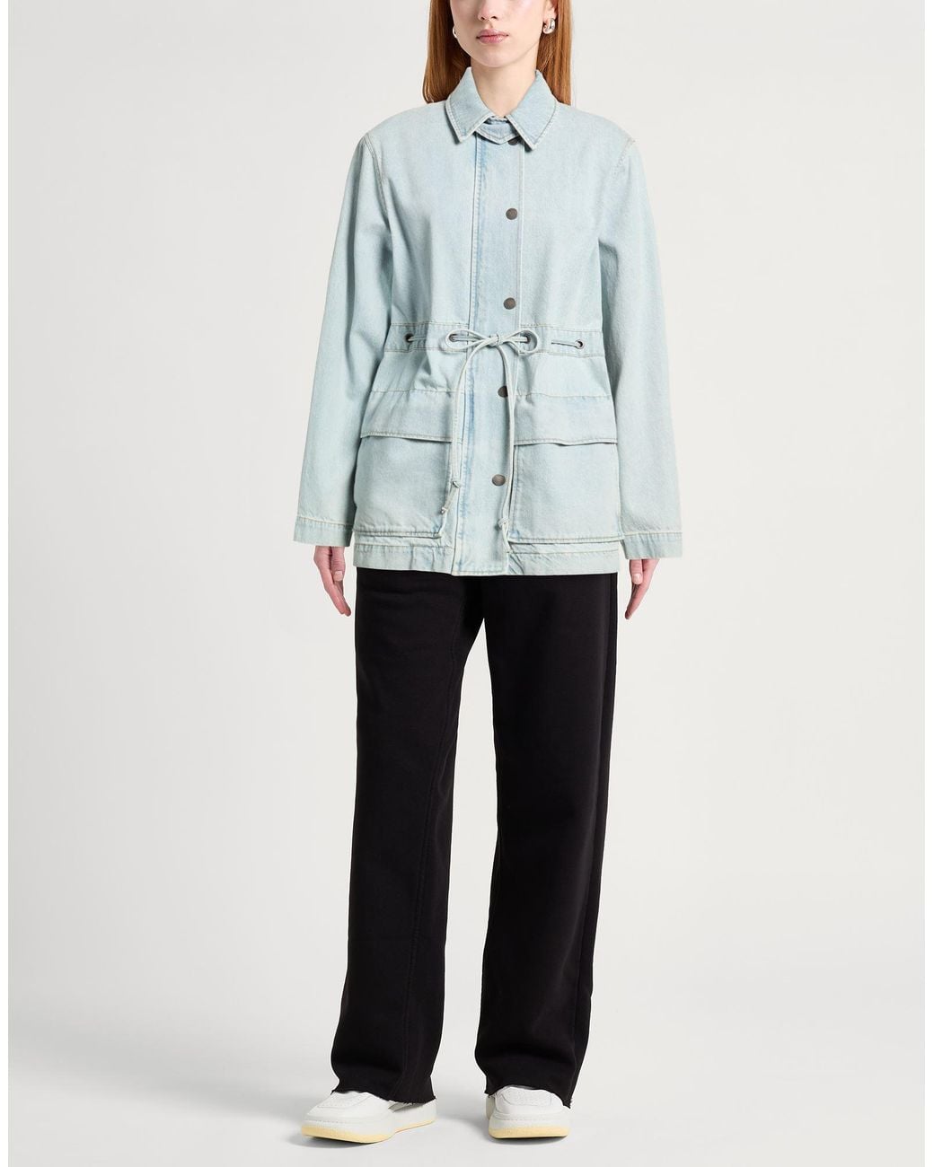 ROTATE BIRGER CHRISTENSEN Blue Denim Outerwear
