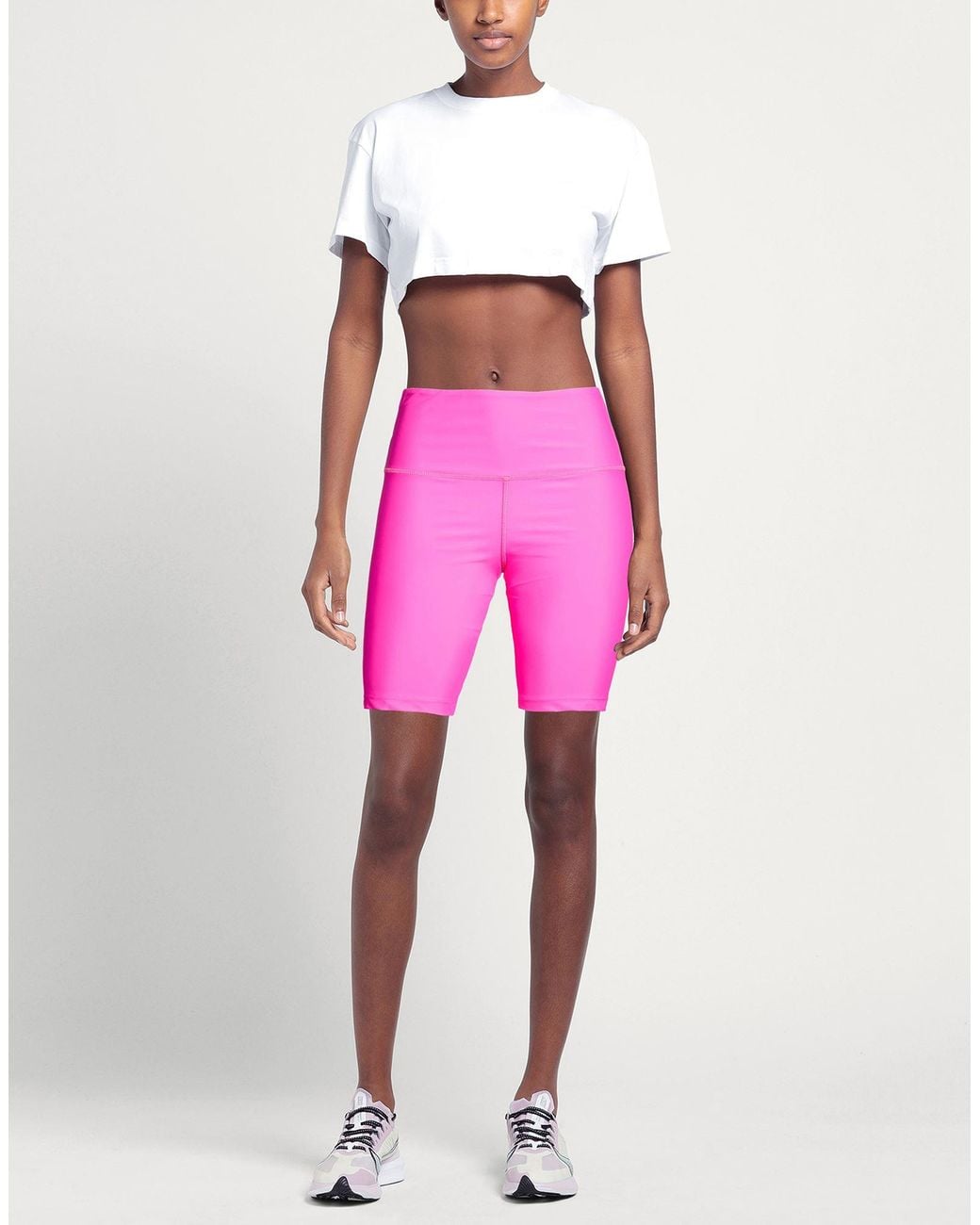 Maliparmi Pink Fuchsia Shorts & Bermuda Shorts Recycled Polyamide, Elastane