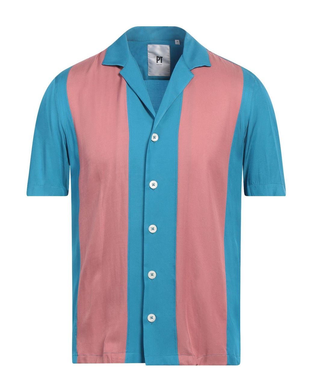 PT Torino Blue Shirt Viscose for men