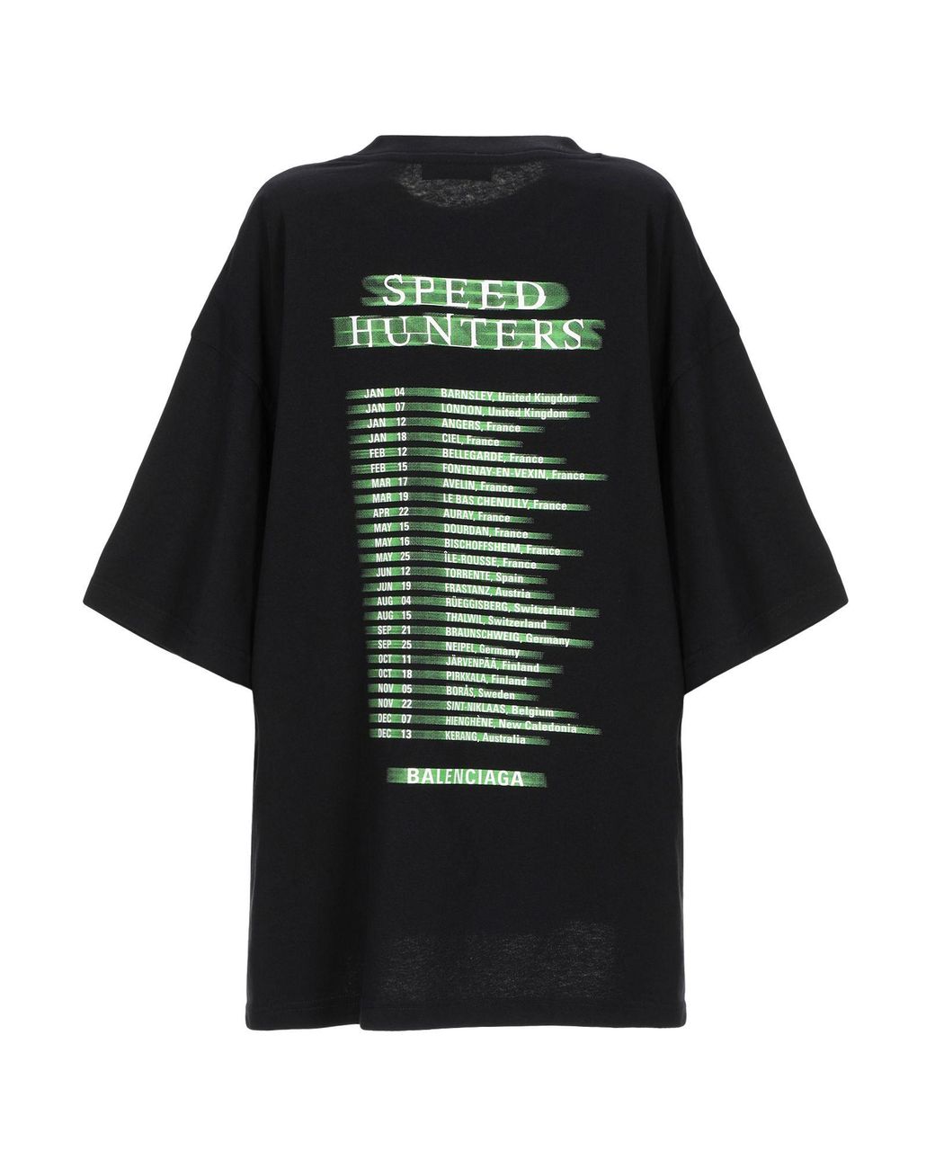 Balenciaga Speedhunters T-shirt in Black | Lyst