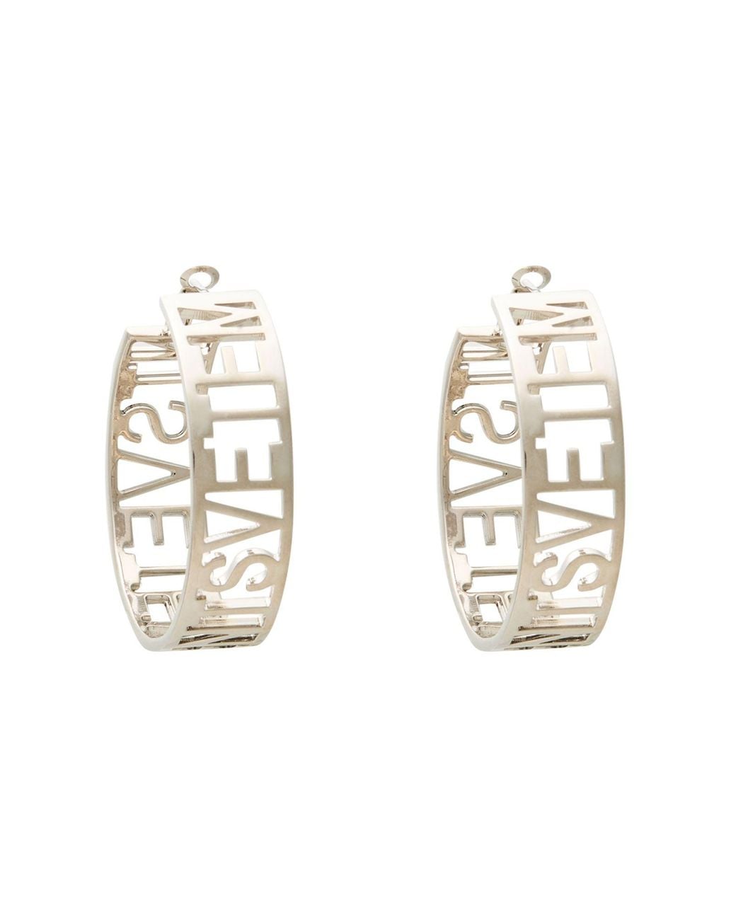 Vetements Metallic Earrings Brass