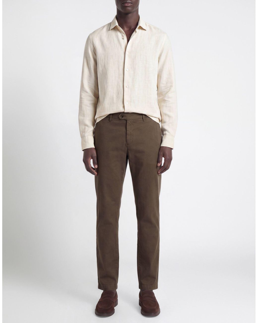 Yan Simmon Brown Trouser for men