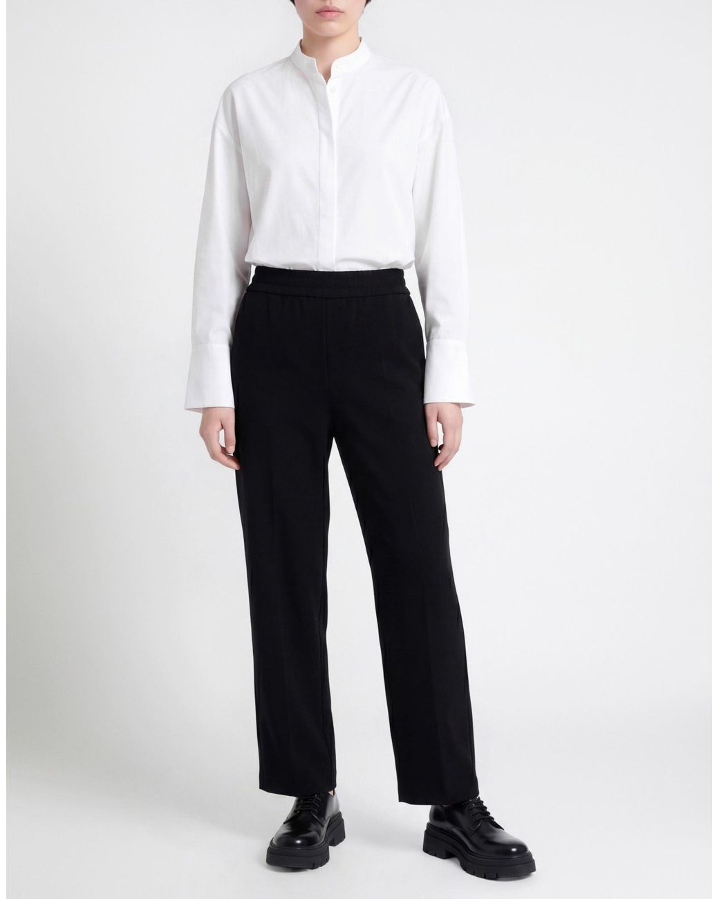 MEIMEIJ Black Pants Viscose, Polyamide, Elastane