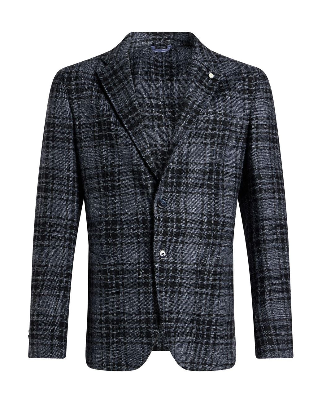 Luigi Bianchi Blue Blazer Wool, Polyester, Nylon, Viscose for men