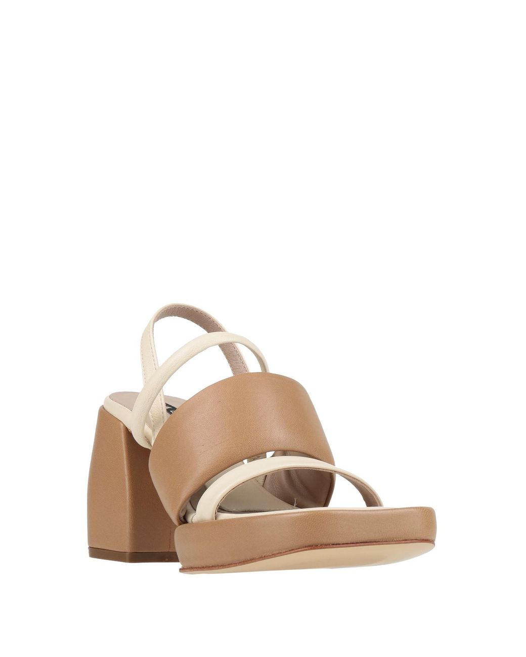 Malloni Natural Ivory Sandals Leather