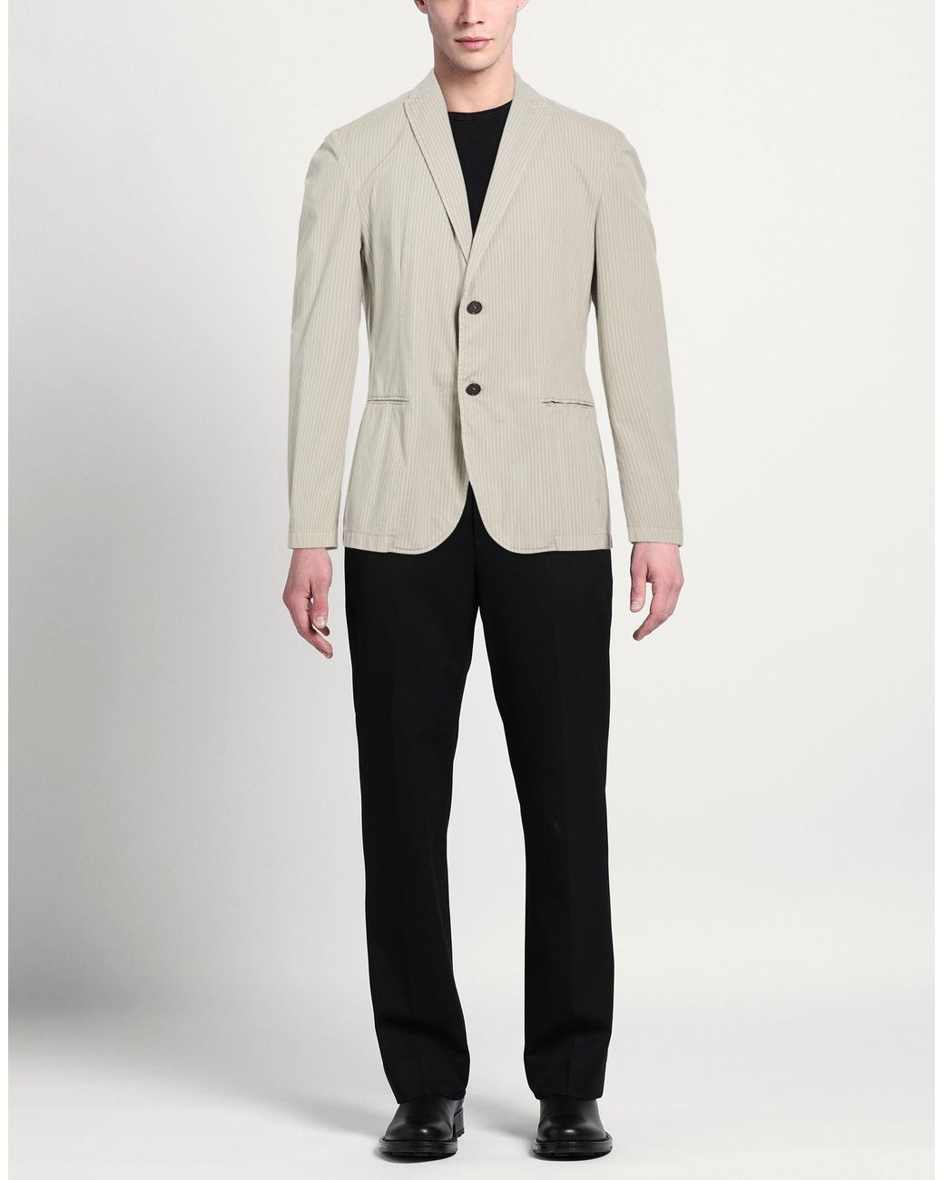 Daniele Alessandrini Natural Light Blazer Cotton, Polyester, Elastane for men
