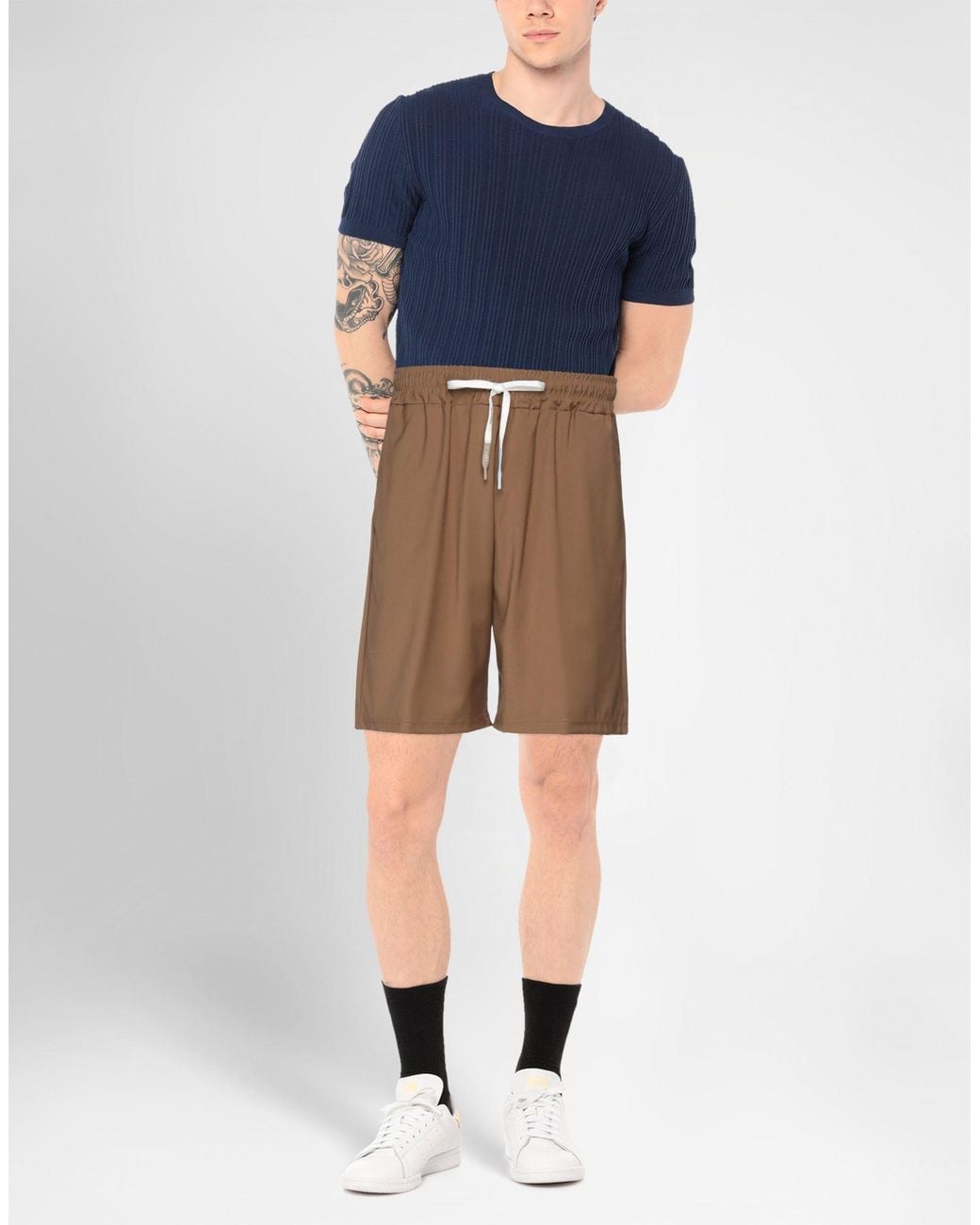 Takeshy Kurosawa Brown Shorts & Bermuda Shorts for men
