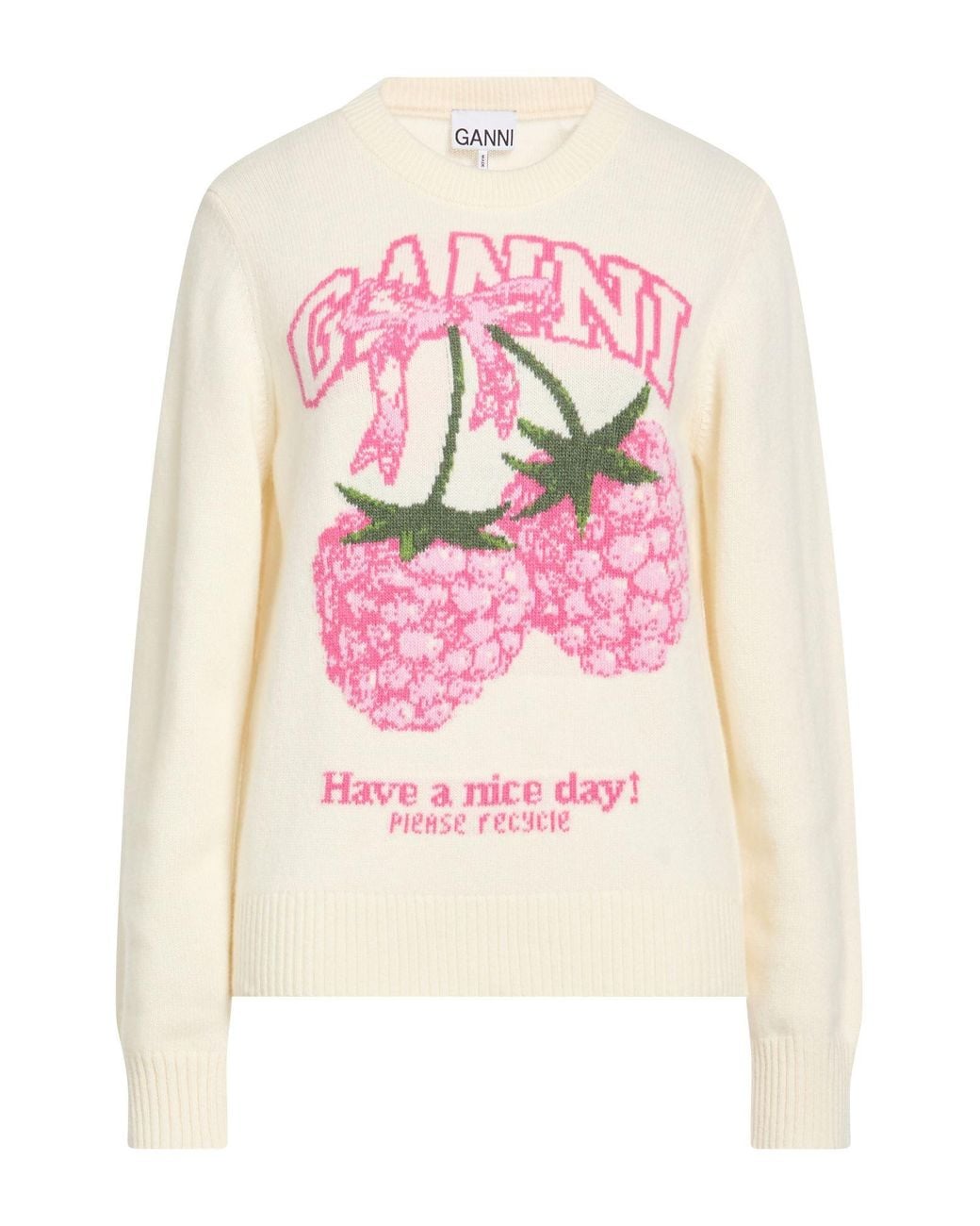Pullover Ganni de color Pink