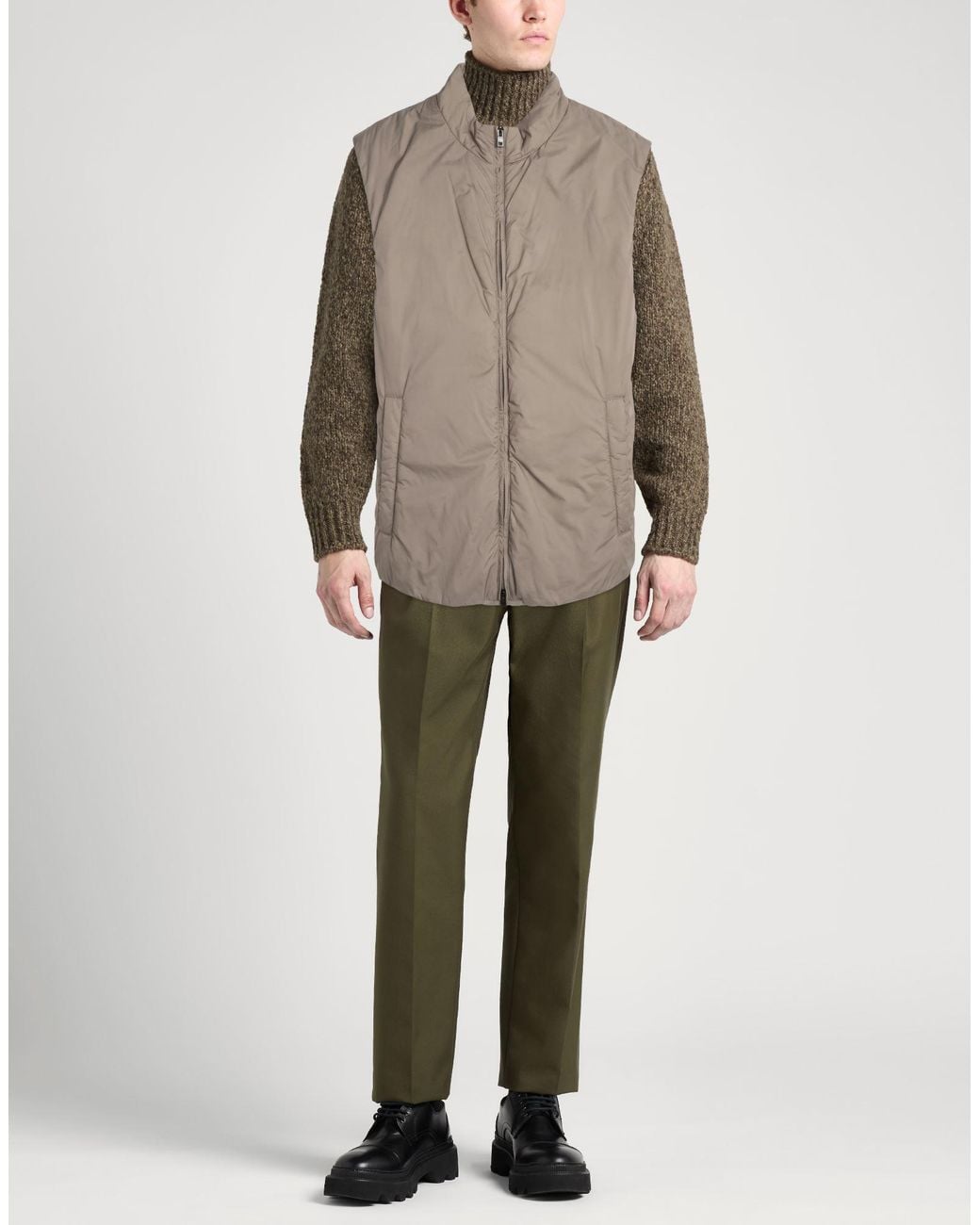 Herno Brown Gilet for men