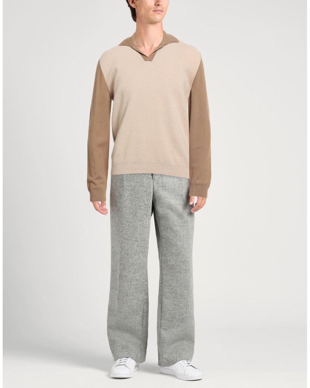 Alpha Studio Natural Sweater Merino Wool, Alpaca Wool, Polyamide for men