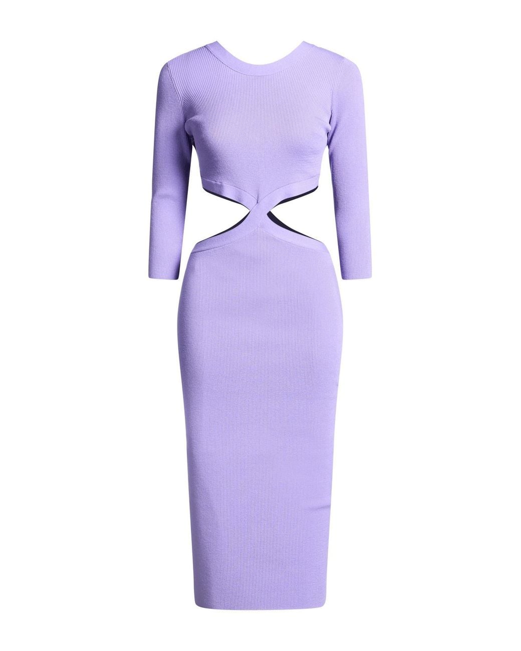 Elisabetta Franchi Purple Midi Dresses