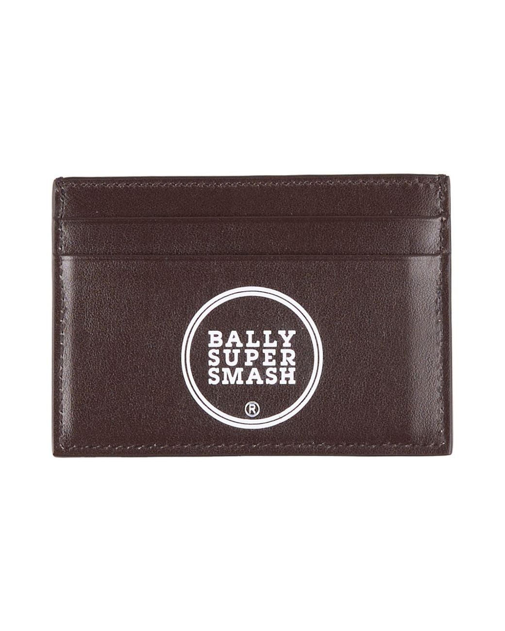 Bally Brown Dark Cardholder Calfskin for men