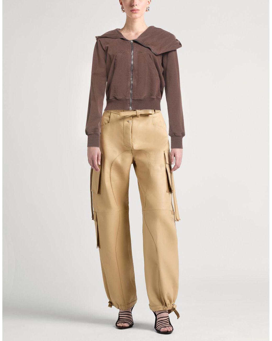 Rick Owens Brown Sweatshirt