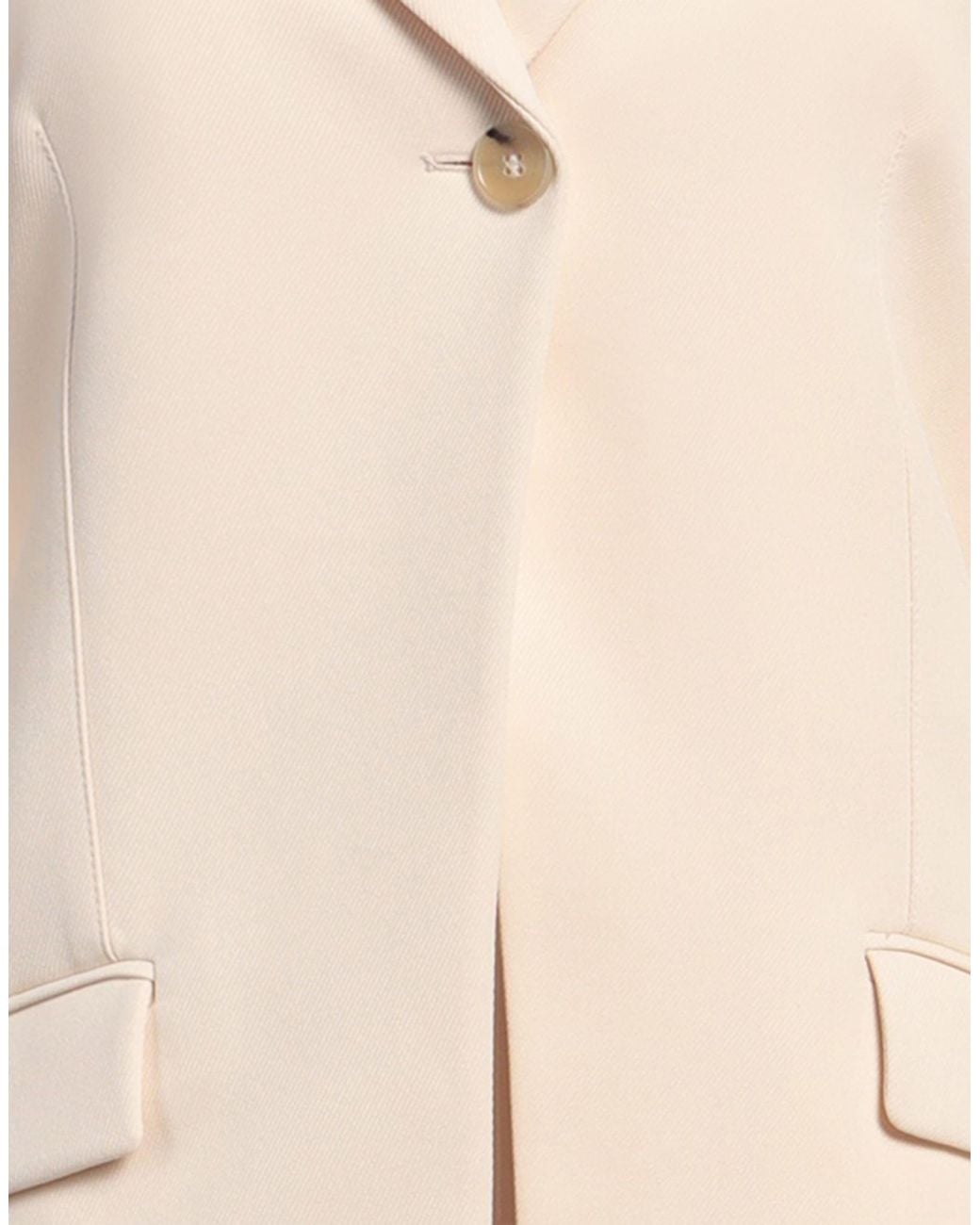 Patrizia Pepe Natural Blazer Polyester, Elastane