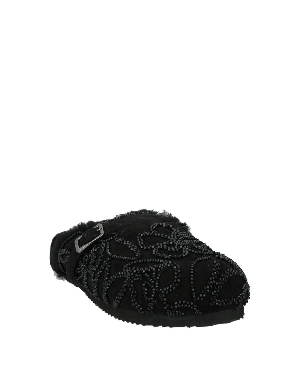 De Siena Black Mules & Clogs Leather