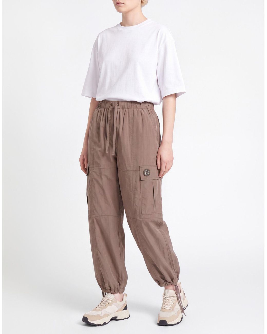 KENZO Brown Pants Polyester, Cotton