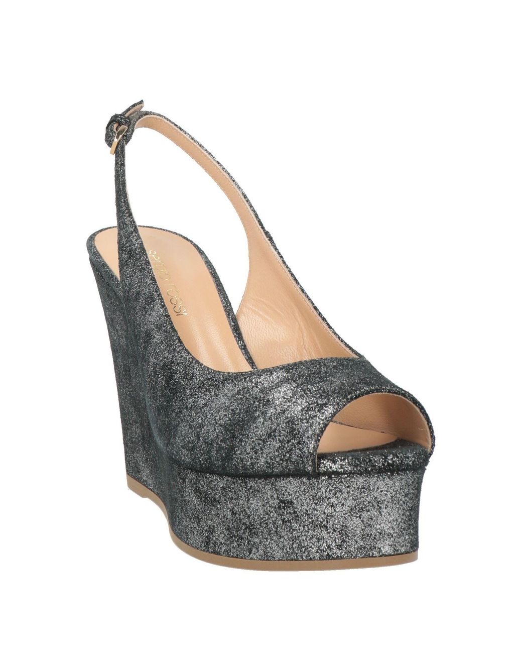 Sergio Rossi Gray Sandals Leather