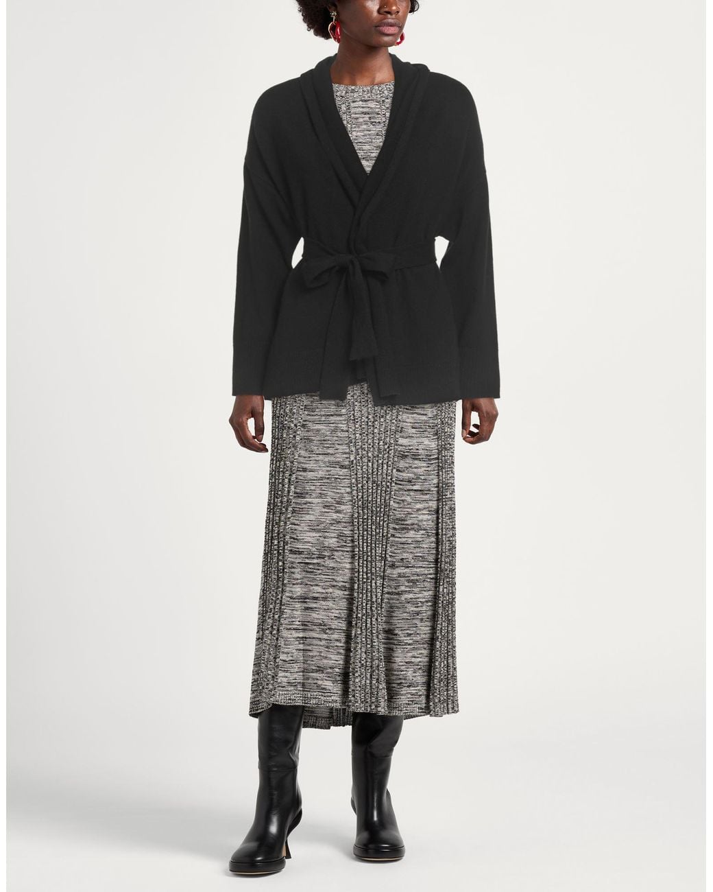 Alpha Studio Black Strickjacke