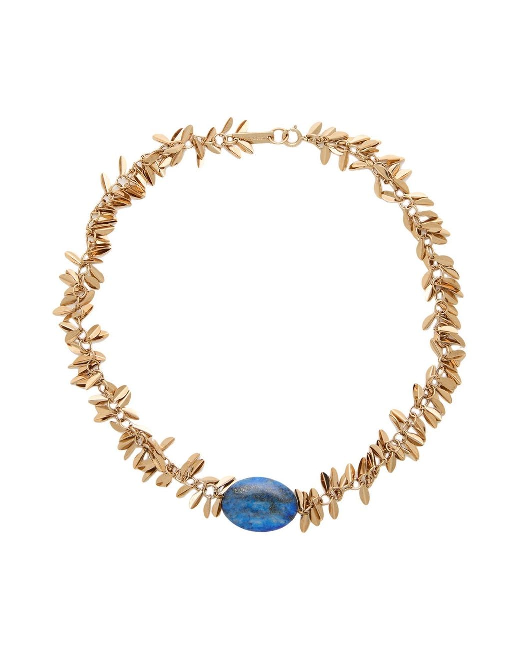 Isabel Marant Metallic Necklace Brass, Stone, Tin