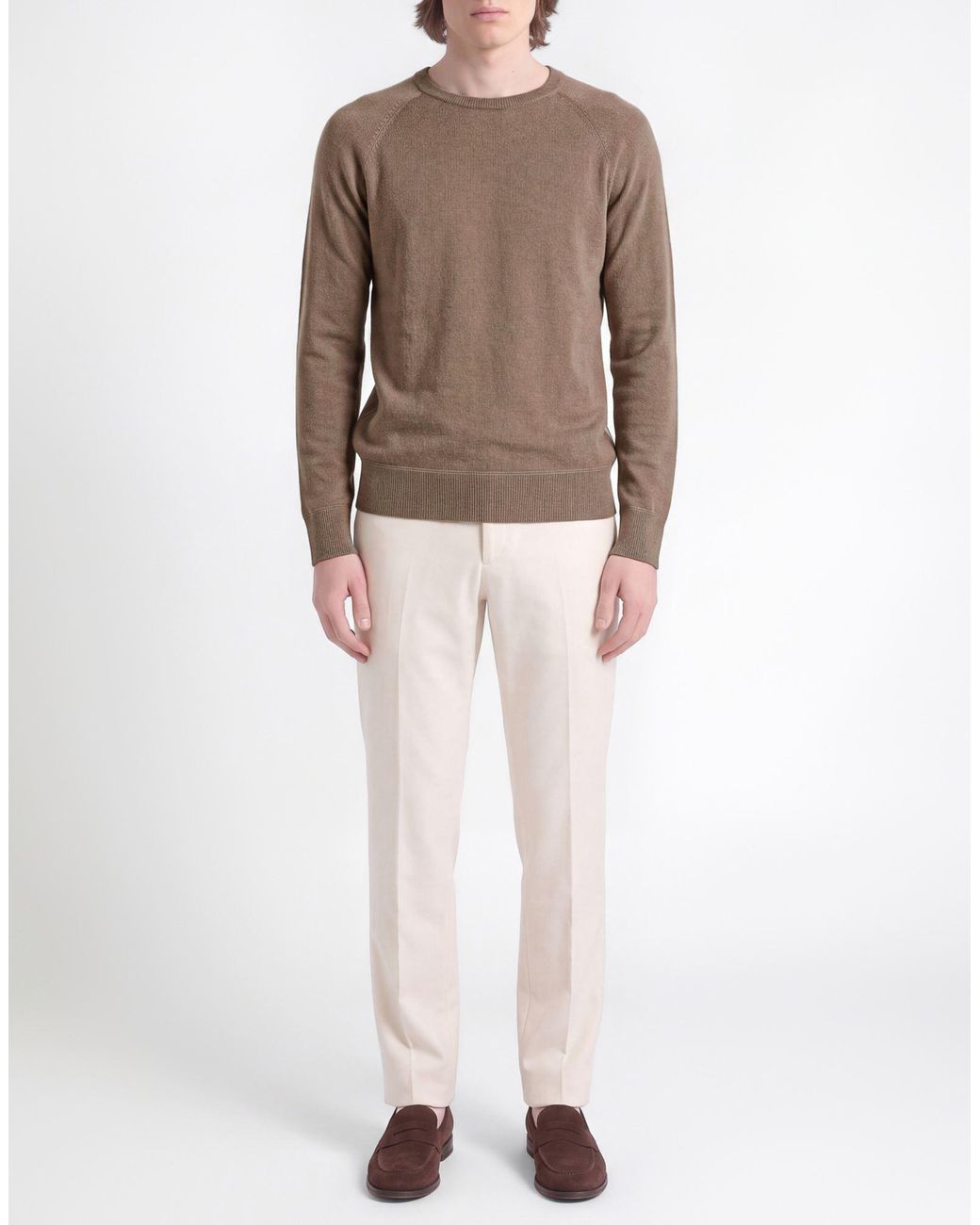 Oliver Lattughi Brown Sweater Cashmere for men
