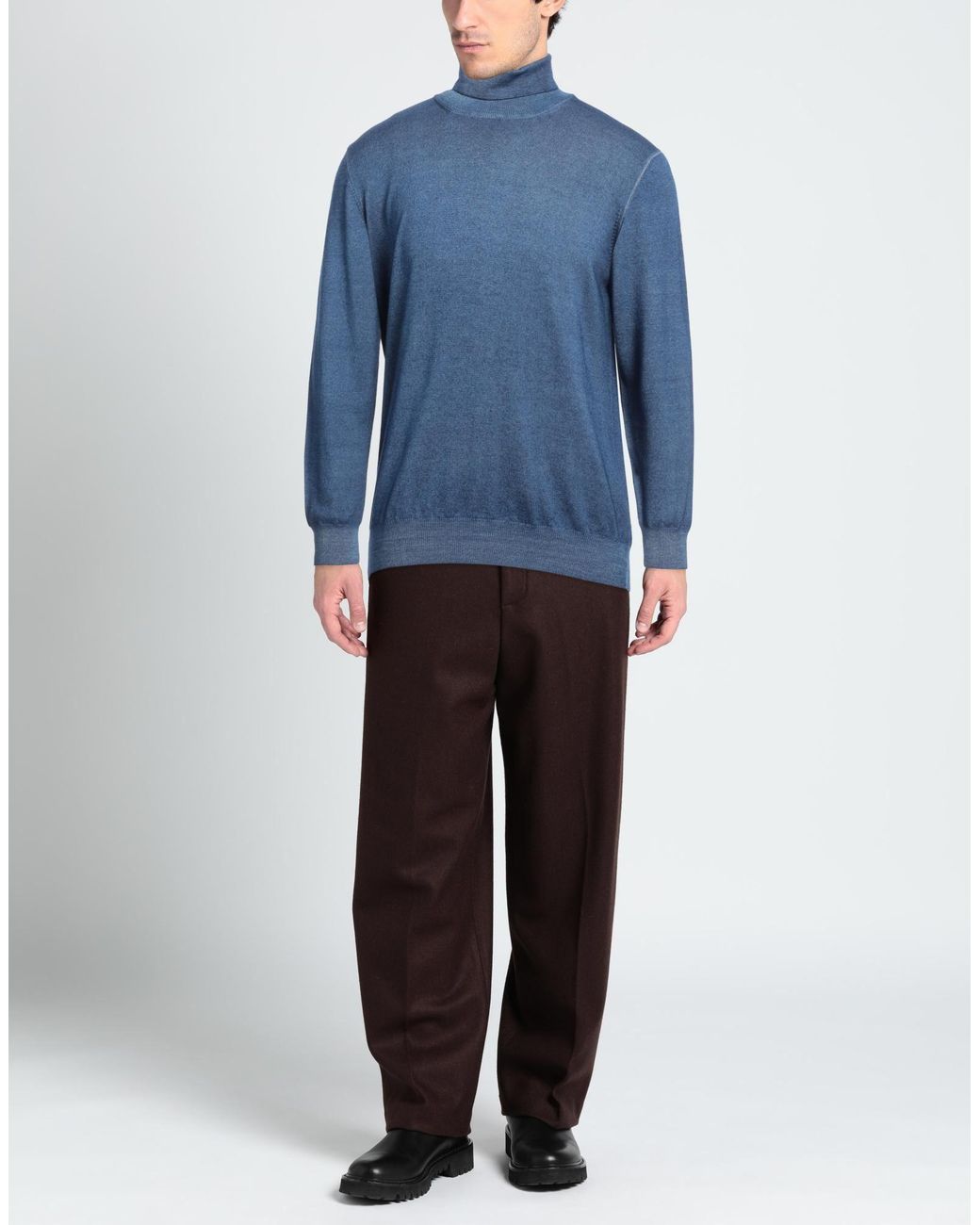 Gran Sasso Blue Turtleneck for men