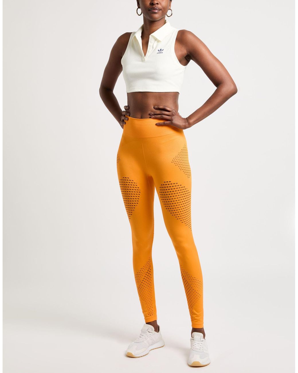 Adidas By Stella McCartney Orange Leggings