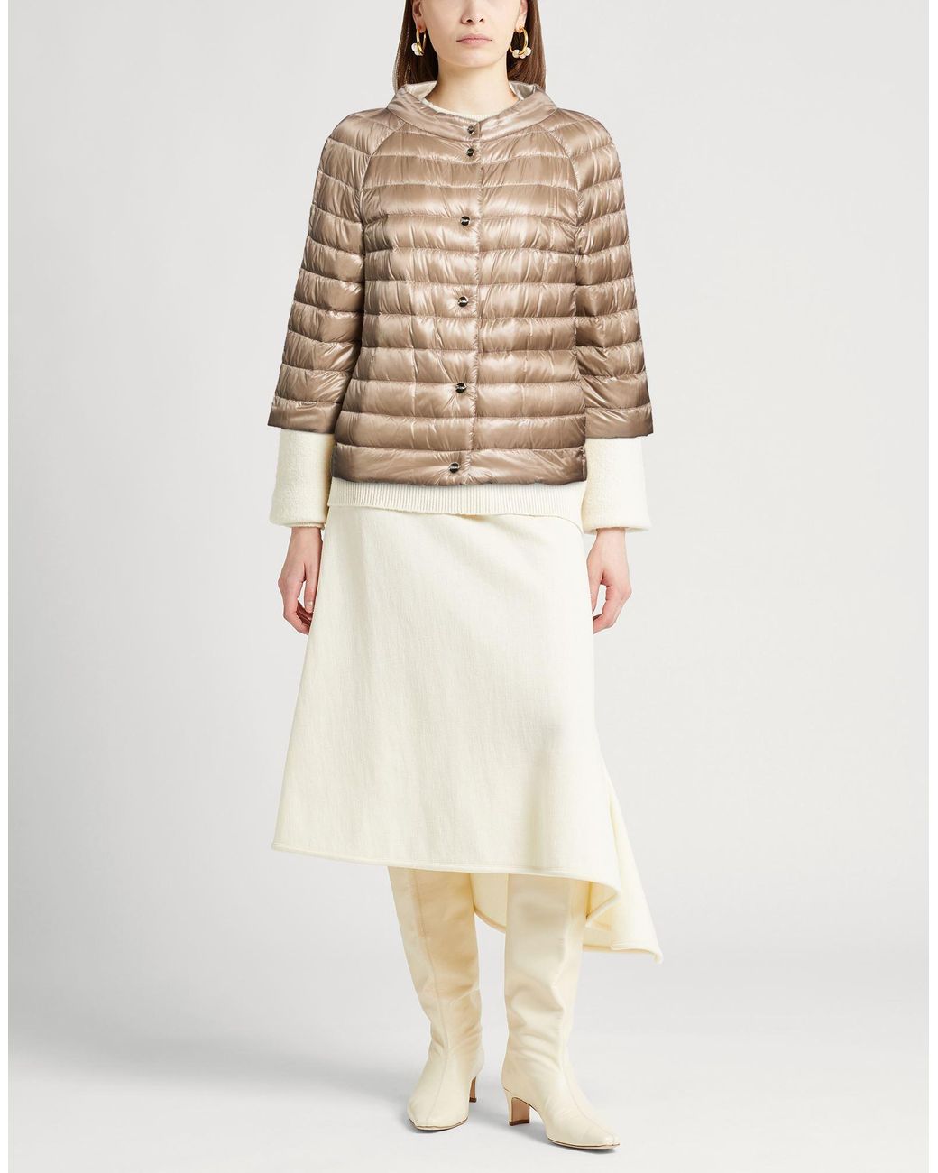 Herno Natural Taupe Puffer Polyamide
