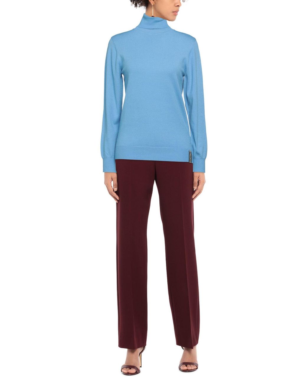 John Richmond Blue Turtleneck