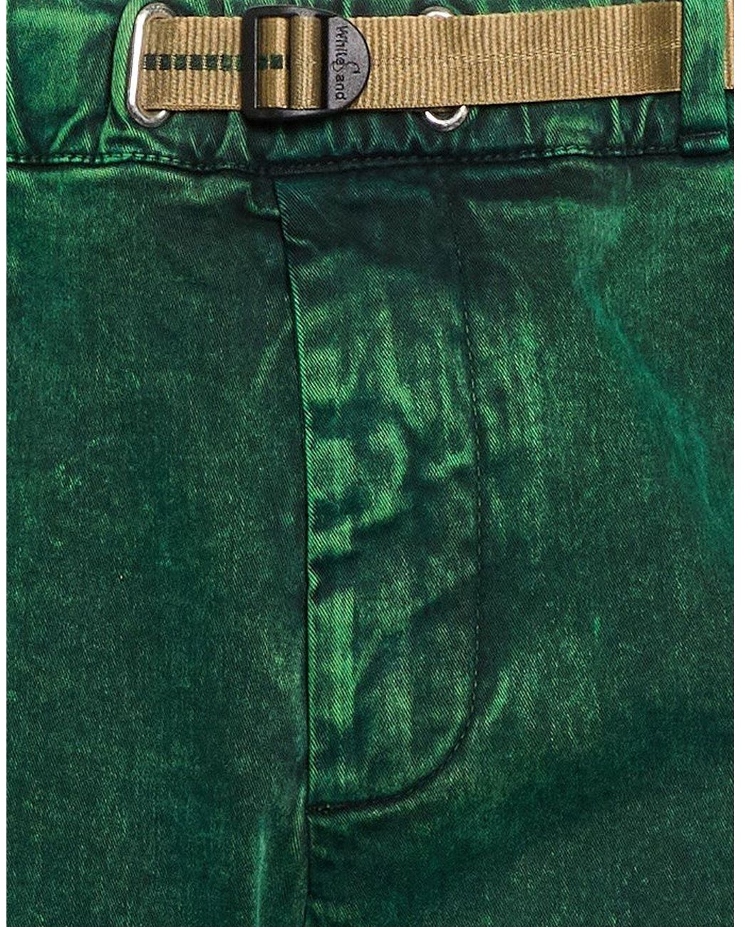 White Sand Green Jeans Cotton, Elastane for men