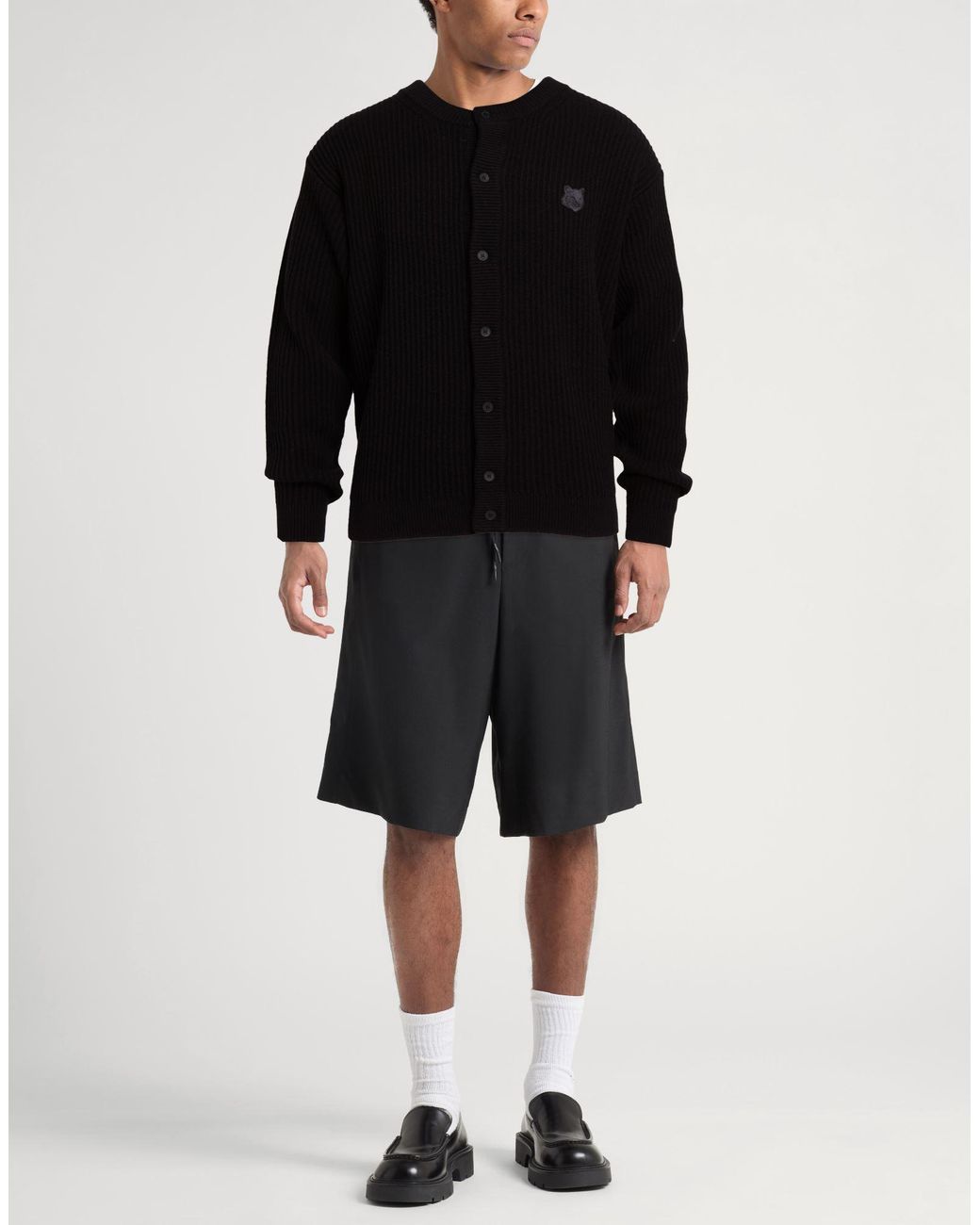 Maison Kitsuné Black Cardigan for men