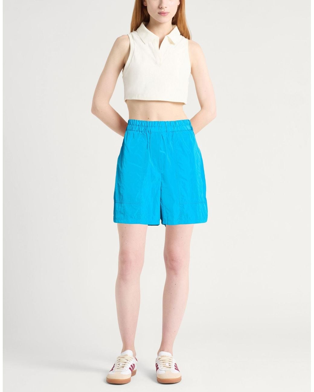 Dries Van Noten Blue Shorts & Bermuda Shorts Polyester