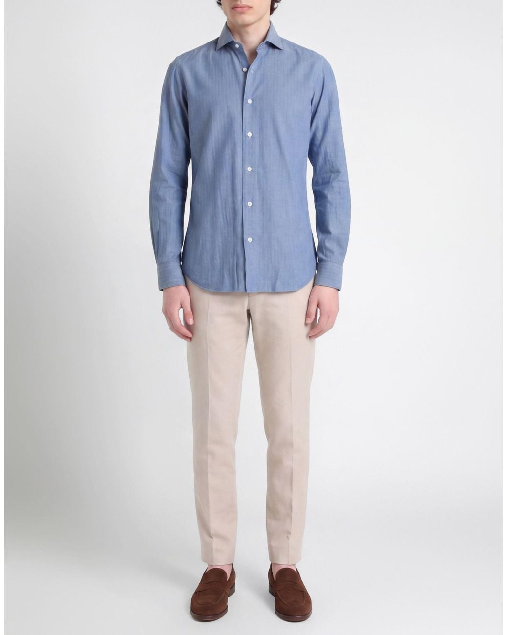 Barba Napoli Blue Shirts for men