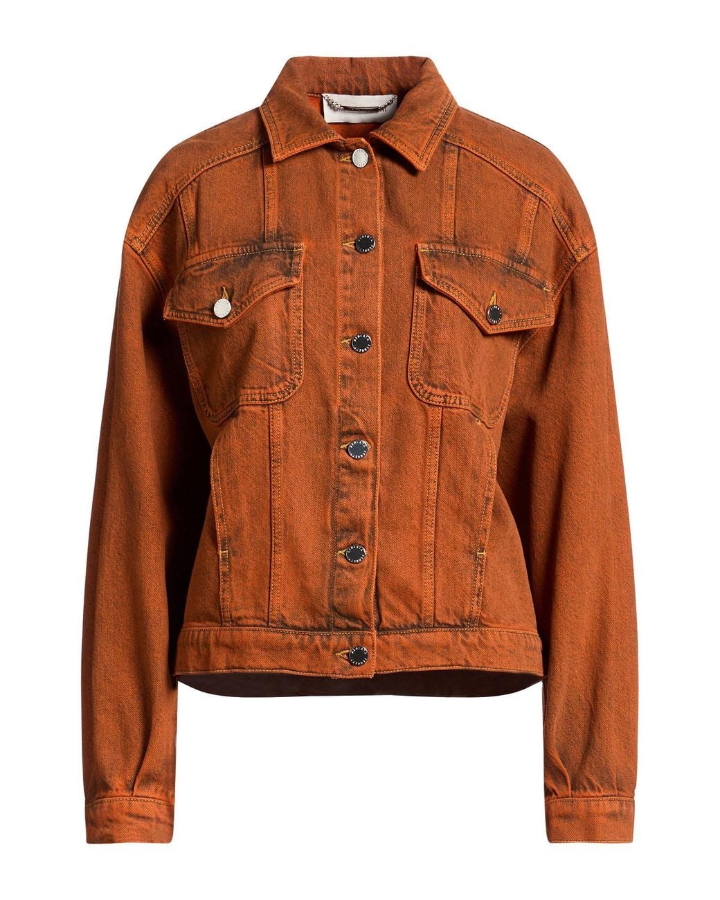 Alberta Ferretti Brown Denim Outerwear