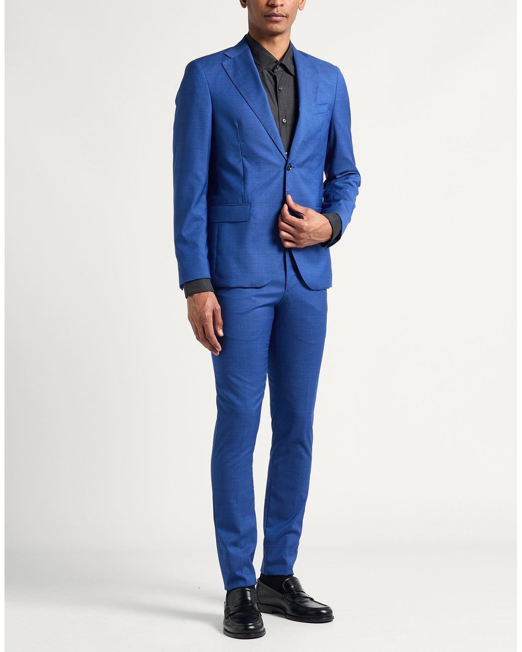 BRERAS Milano Blue Suit Virgin Wool for men
