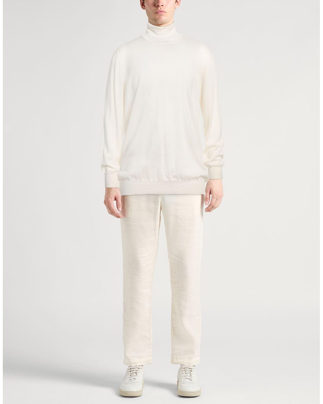 Lardini White Turtleneck for men