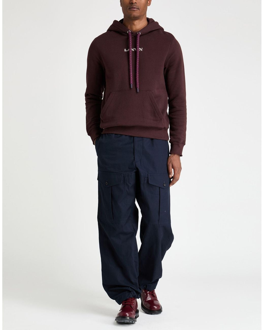 Lanvin Purple Sweatshirt Cotton for men