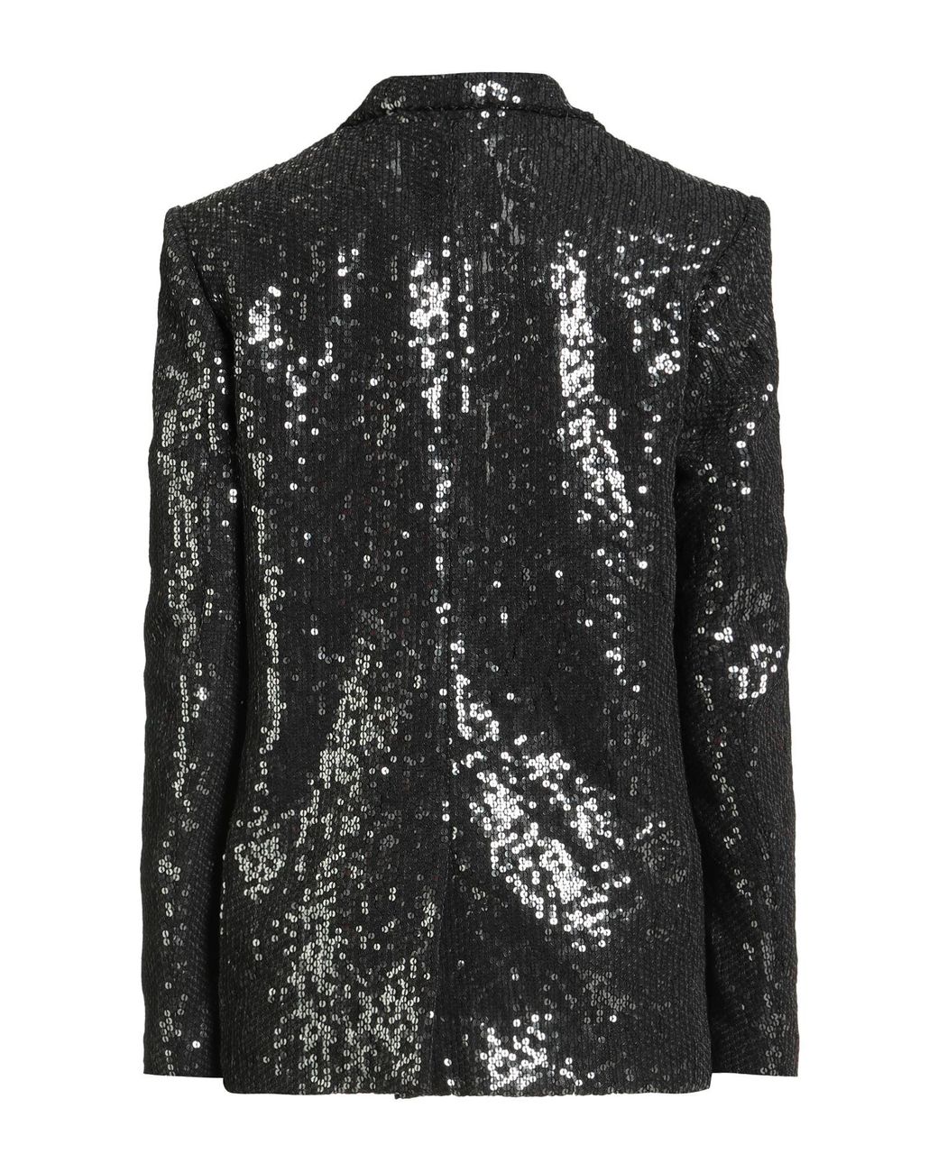 MSGM Black Blazer Cotton, Polyamide, Polyester