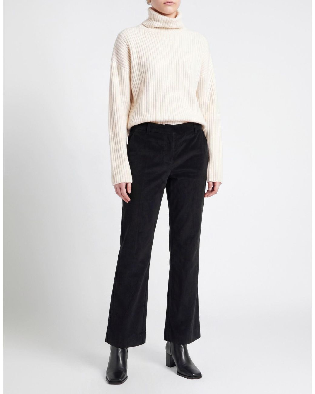 Weekend by Maxmara Black Pants Cotton, Elastane