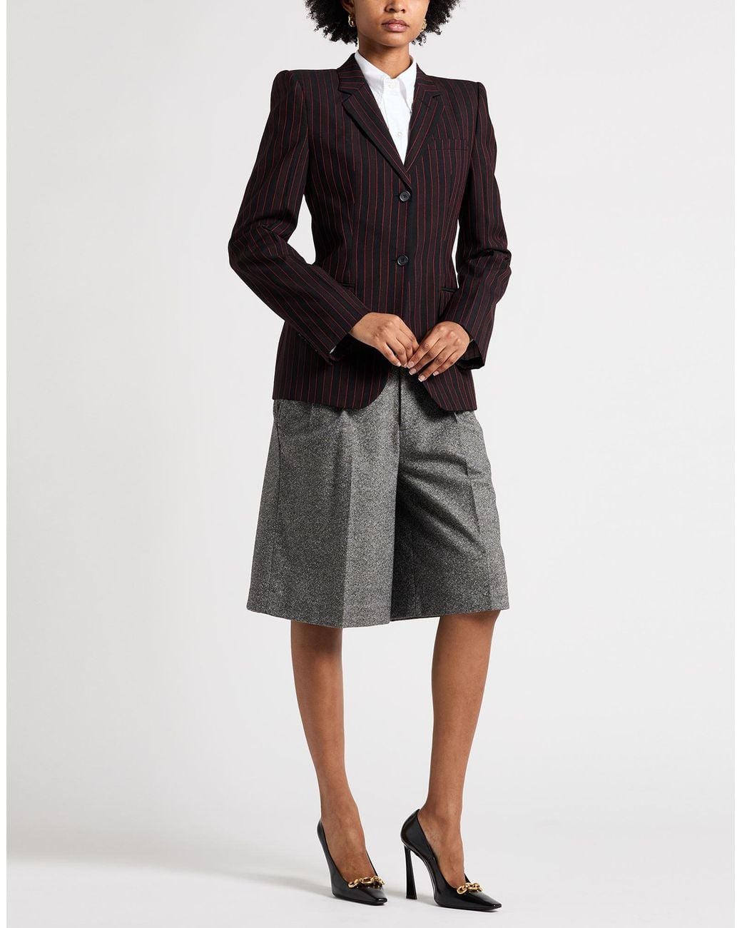 McQueen Black Chocolate Blazer Wool