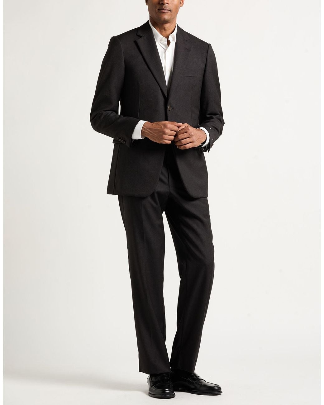 Pal Zileri Black Dark Suit Virgin Wool for men