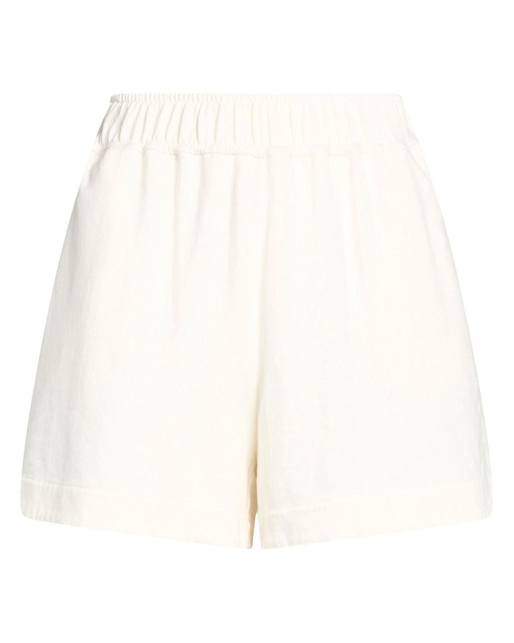 Brunello Cucinelli White Ivory Shorts & Bermuda Shorts Cotton
