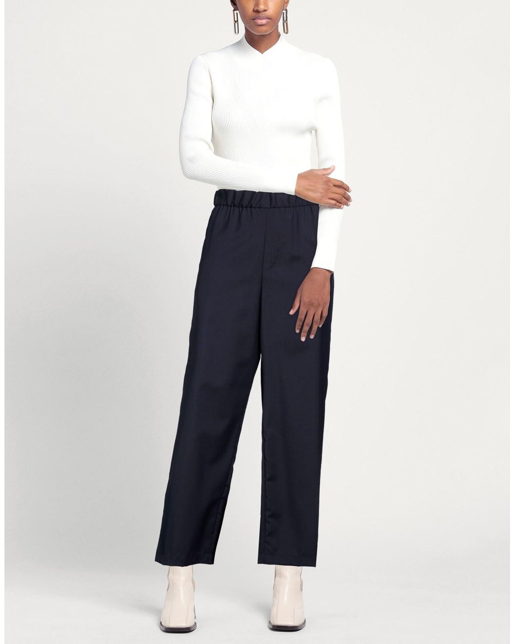 Lis Lareida Blue Pants Virgin Wool