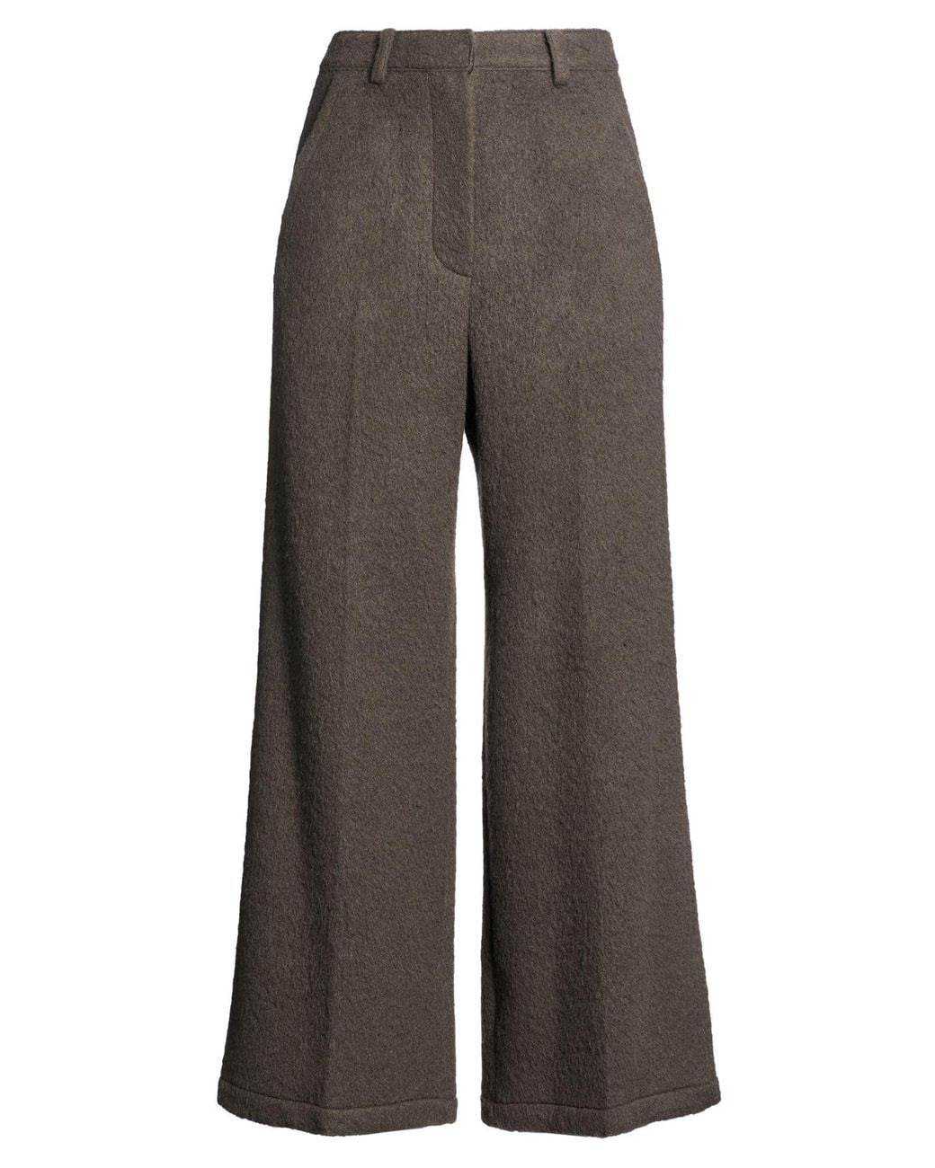 Low Classic Gray Pants Wool, Alpaca Wool, Nylon