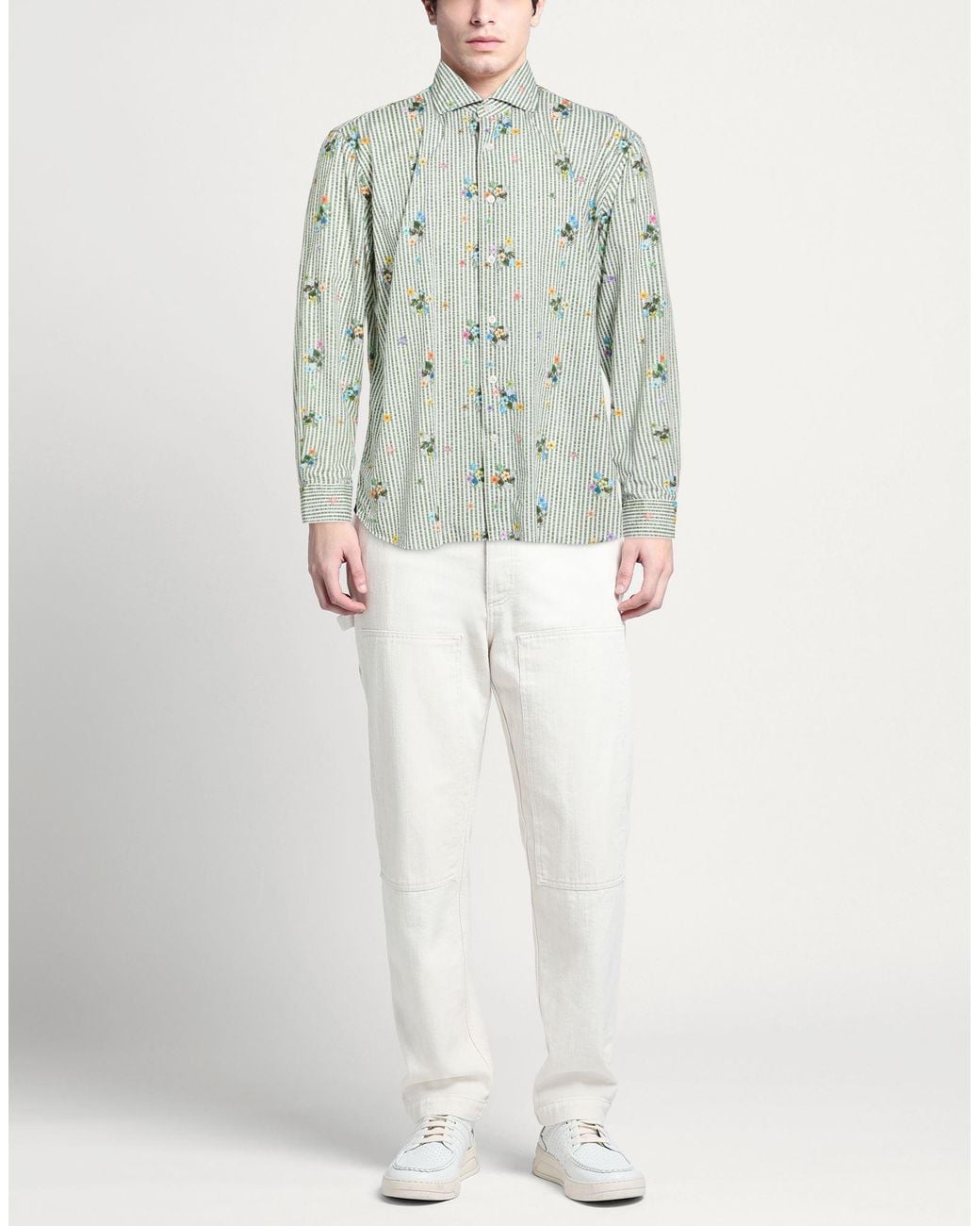 Camisa Orian de hombre de color Gray