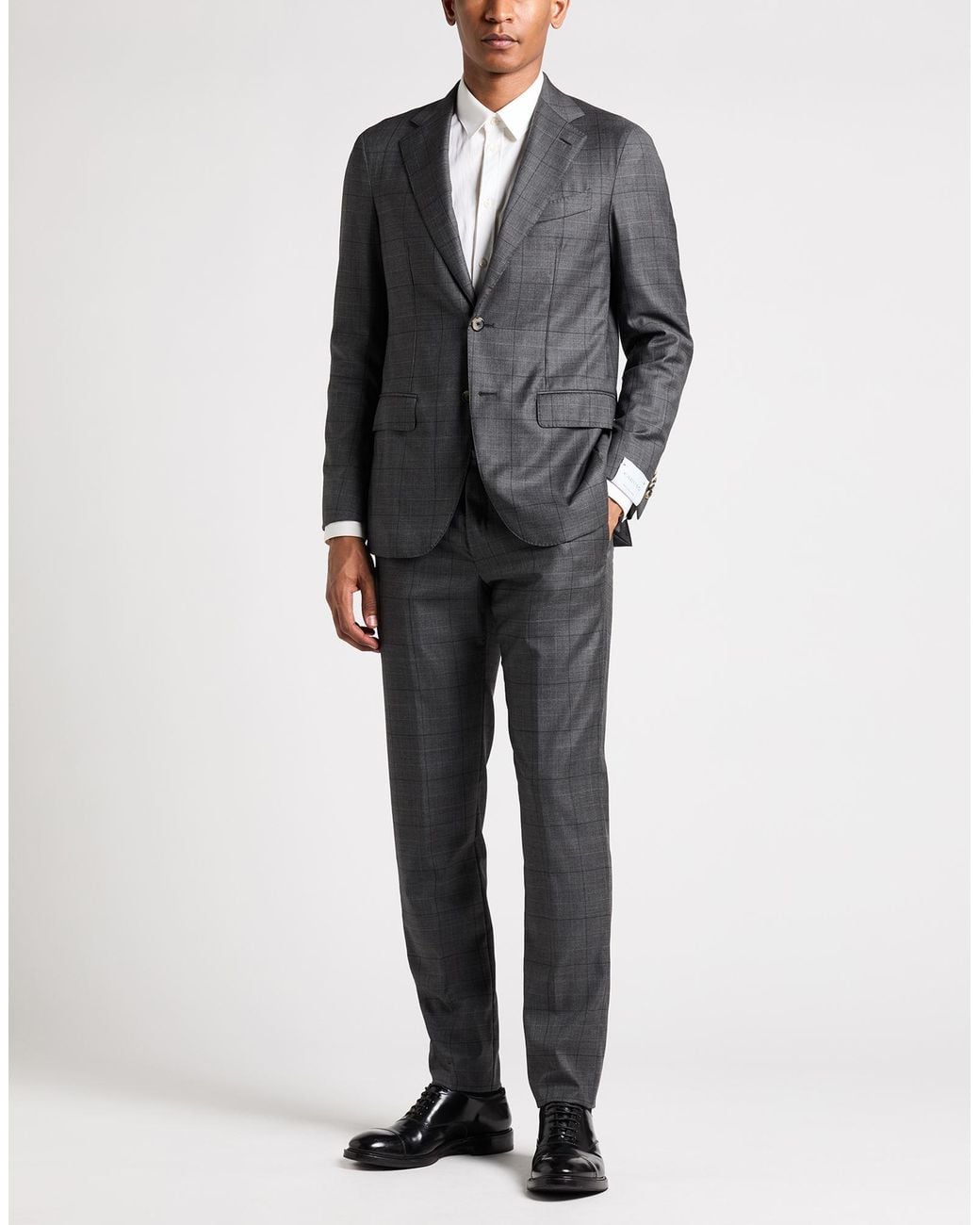Caruso Gray Suit Wool for men