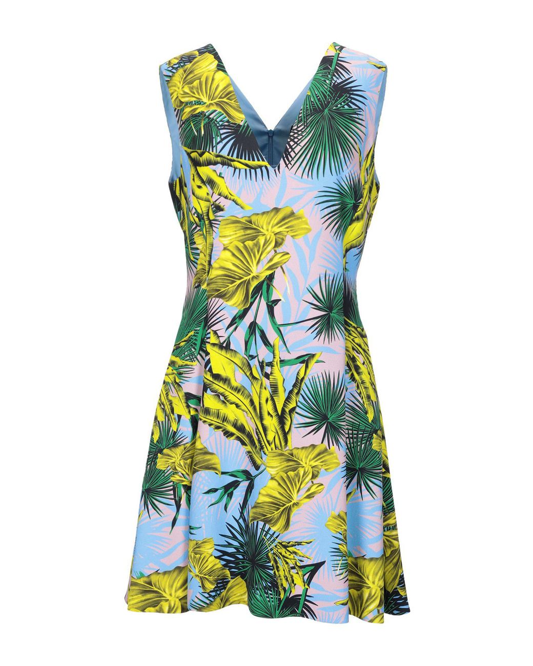 Abito Taffeta Yoox - Pinko Floral Taffeta Dress Shopstyle ...