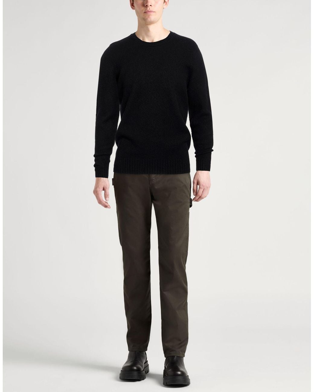 Drumohr Black Sweater Wool for men