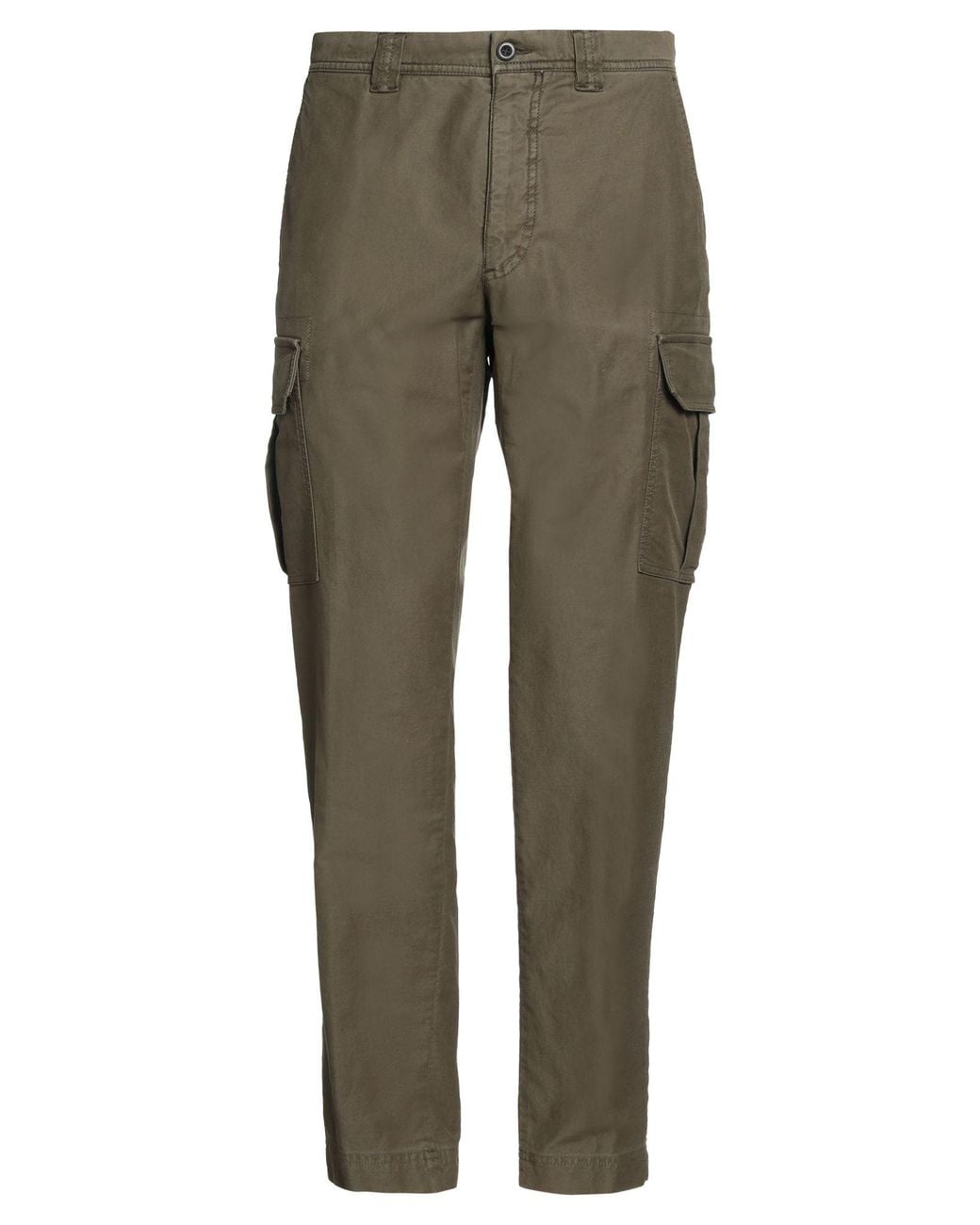 Incotex Gray Military Pants Cotton, Elastane for men